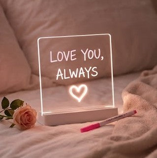 DIY Acrylic LED Glow Board (6x6inch) with 7 Magic Pens